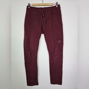 GYMSHARK medium maroon athletic joggers